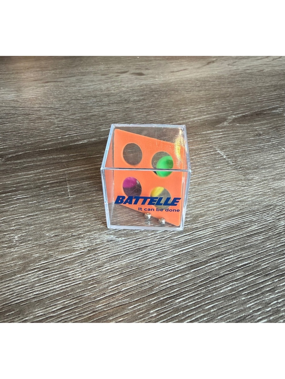 Battelle It Can Be Done Mini Handheld Puzzle Game Advertising Promo Toy Vintage